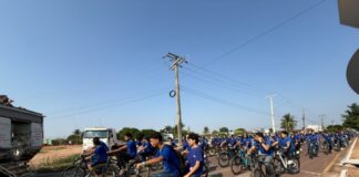 Passeio ciclístico aproxima estudantes da natureza e incentiva o cuidado com o meio ambiente em Sinop